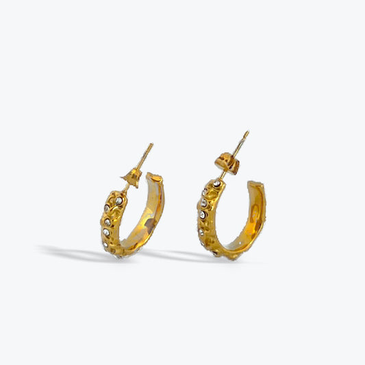 Dainty gold hoops